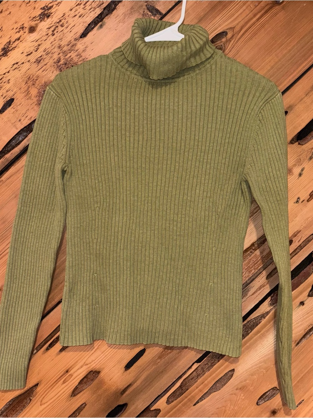 Pendleton Olive Ribbed Turtleneck Sweater